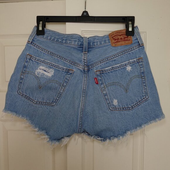 Levi's 501 Original High Rise Denim Shorts - Picture 2 of 2